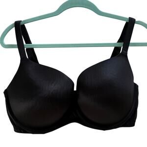 Cacique Boost Balconette Bra 38F Black Push Up Full Figure